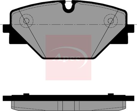 APEC PAD2617 - Set placute frana,frana disc aaoparts.ro