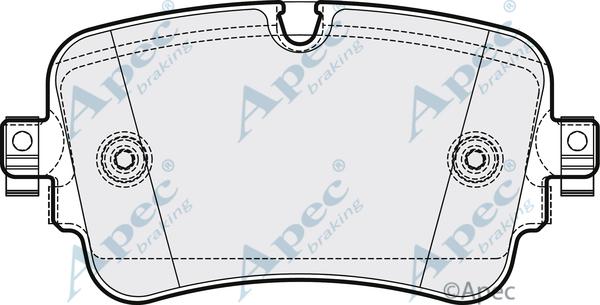 APEC PAD2094 - Set placute frana,frana disc aaoparts.ro