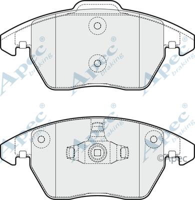 APEC PAD2041 - Set placute frana,frana disc aaoparts.ro
