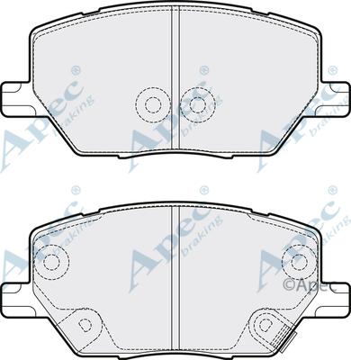 APEC PAD2065 - Set placute frana,frana disc aaoparts.ro