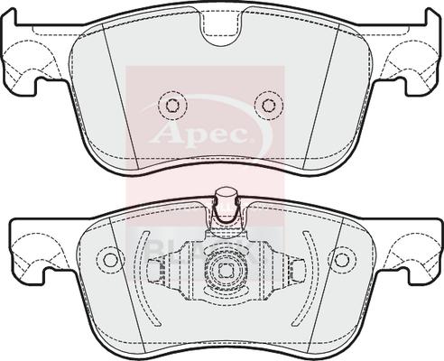 APEC PAD2003B - Set placute frana,frana disc aaoparts.ro