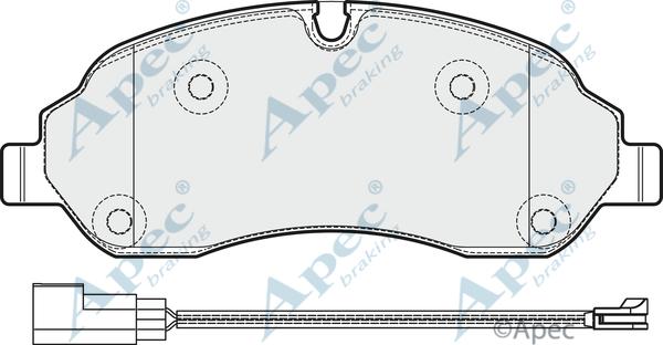 APEC PAD2036 - Set placute frana,frana disc aaoparts.ro