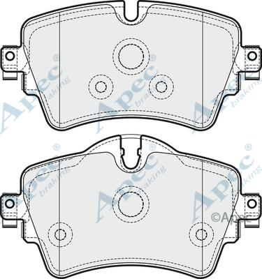 APEC PAD2030 - Set placute frana,frana disc aaoparts.ro