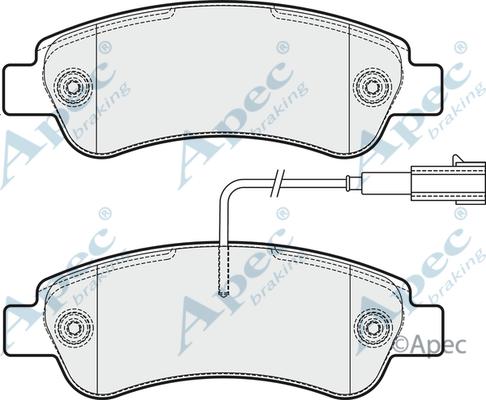 APEC PAD2037 - Set placute frana,frana disc aaoparts.ro