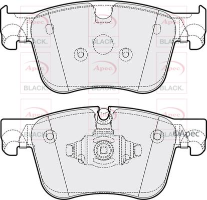 APEC PAD2184B - Set placute frana,frana disc aaoparts.ro