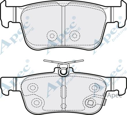APEC PAD2136 - Set placute frana,frana disc aaoparts.ro
