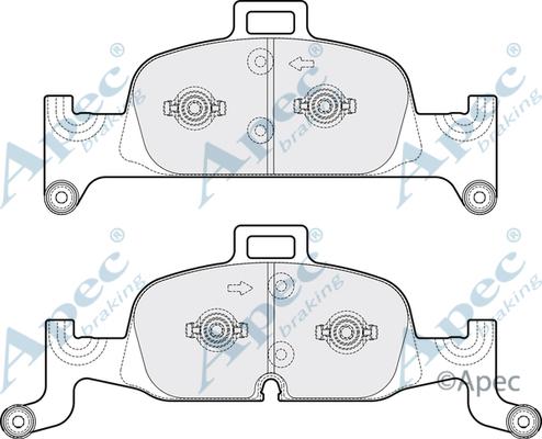APEC PAD2133B - Set placute frana,frana disc aaoparts.ro