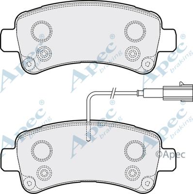 APEC PAD2125 - Set placute frana,frana disc aaoparts.ro
