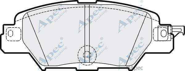 APEC PAD2172 - Set placute frana,frana disc aaoparts.ro