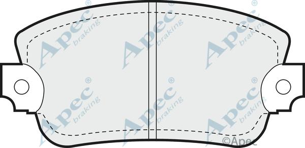 APEC PAD285 - Set placute frana,frana disc aaoparts.ro