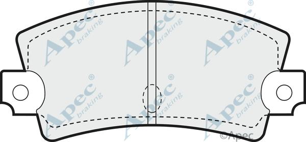 APEC PAD286 - Set placute frana,frana disc aaoparts.ro