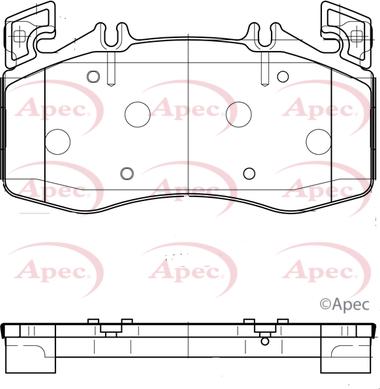 APEC PAD2360 - Set placute frana,frana disc aaoparts.ro