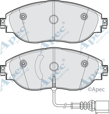 APEC PAD2304 - Set placute frana,frana disc aaoparts.ro
