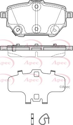 APEC PAD2381 - Set placute frana,frana disc aaoparts.ro