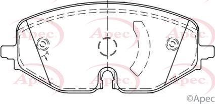 APEC PAD2334 - Set placute frana,frana disc aaoparts.ro