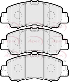 APEC PAD2321 - Set placute frana,frana disc aaoparts.ro