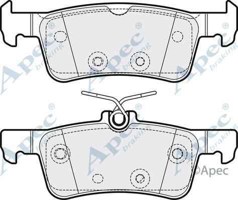 APEC PAD2204 - Set placute frana,frana disc aaoparts.ro