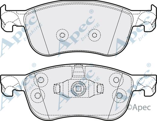 APEC PAD2207 - Set placute frana,frana disc aaoparts.ro