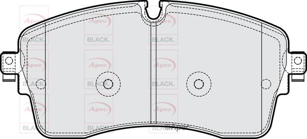 APEC PAD2286B - Set placute frana,frana disc aaoparts.ro