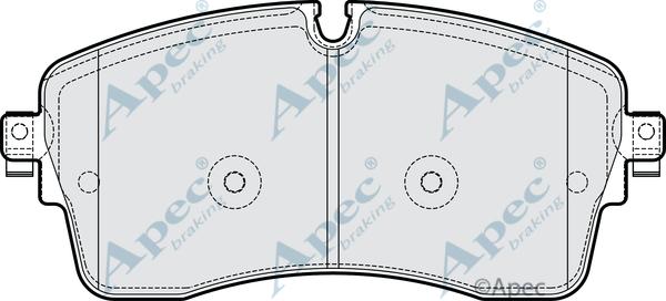 APEC PAD2286 - Set placute frana,frana disc aaoparts.ro