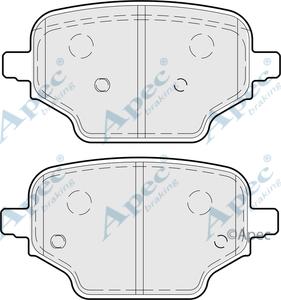 APEC PAD2281 - Set placute frana,frana disc aaoparts.ro
