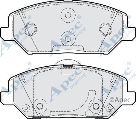 APEC PAD2236 - Set placute frana,frana disc aaoparts.ro