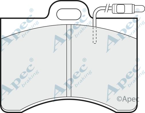 APEC PAD275 - Set placute frana,frana disc aaoparts.ro