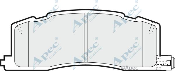APEC PAD754 - Set placute frana,frana disc aaoparts.ro