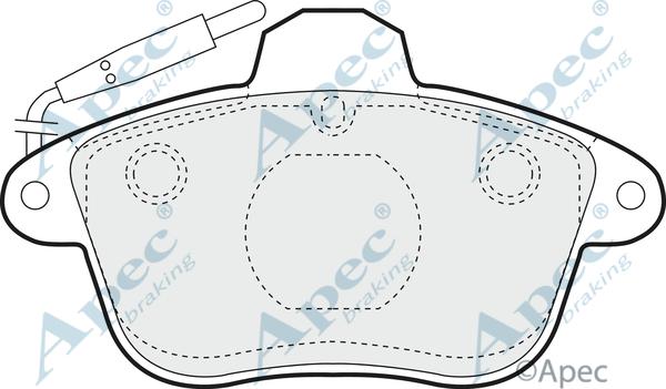 APEC PAD758 - Set placute frana,frana disc aaoparts.ro