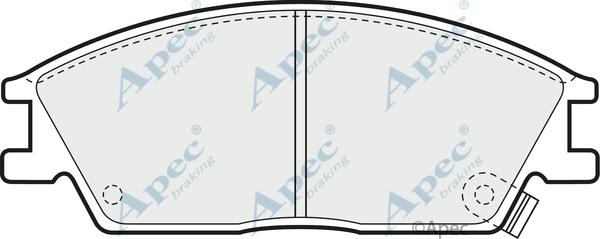 APEC PAD705 - Set placute frana,frana disc aaoparts.ro