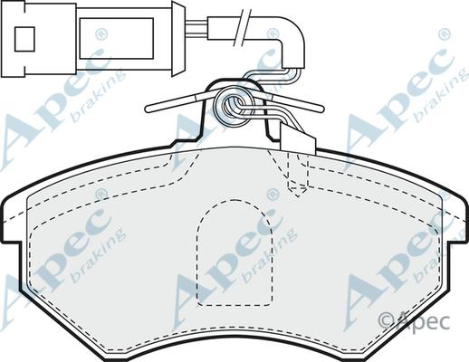 APEC PAD708 - Set placute frana,frana disc aaoparts.ro
