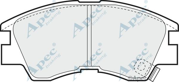APEC PAD717 - Set placute frana,frana disc aaoparts.ro