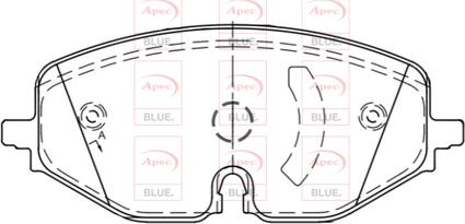 APEC PD3950 - Set placute frana,frana disc aaoparts.ro