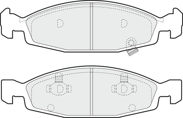 Jeep K5011969AA - Set placute frana,frana disc aaoparts.ro