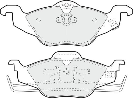 APEC PD3038 - Set placute frana,frana disc aaoparts.ro