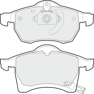 APEC PD3037 - Set placute frana,frana disc aaoparts.ro