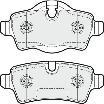 GMC 2428901 - Set placute frana,frana disc aaoparts.ro