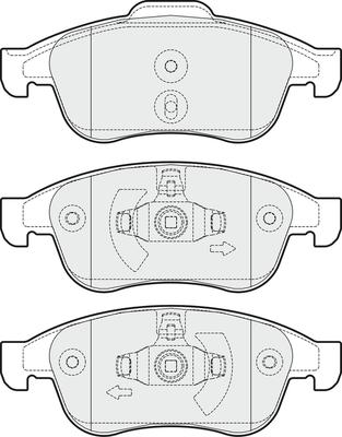 APEC PD3250 - Set placute frana,frana disc aaoparts.ro