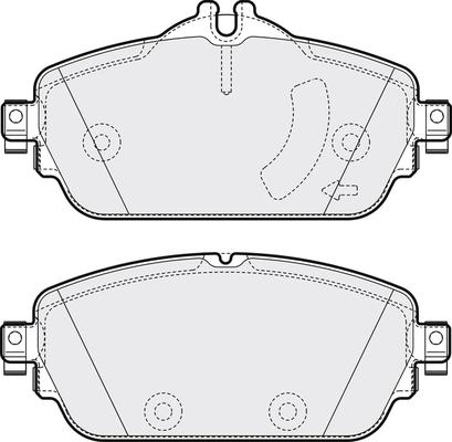 Mercedes-Benz 0074204620 - Set placute frana,frana disc aaoparts.ro