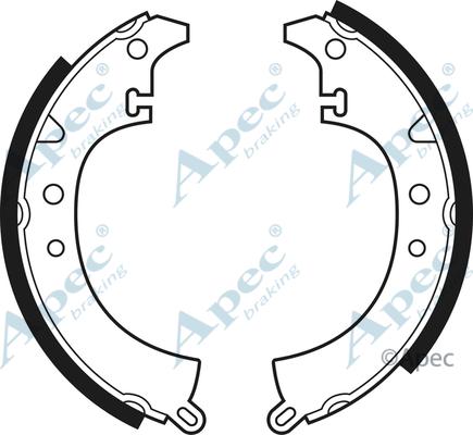APEC SHU98 - Set saboti frana aaoparts.ro