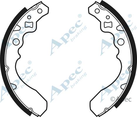 APEC SHU490 - Set saboti frana aaoparts.ro