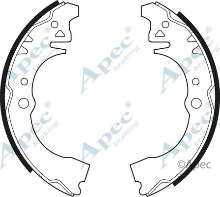 APEC SHU449 - Set saboti frana aaoparts.ro