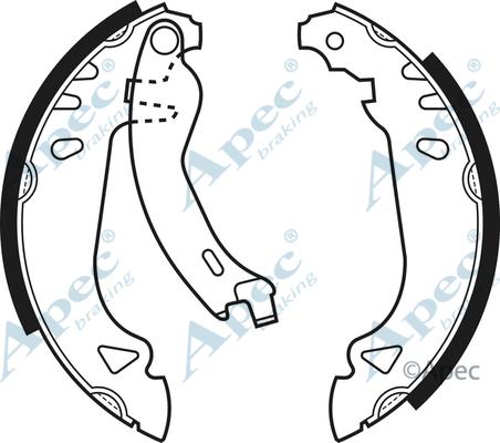 APEC SHU459 - Set saboti frana aaoparts.ro