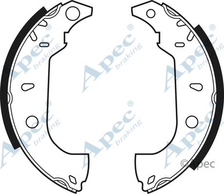 APEC SHU460 - Set saboti frana aaoparts.ro
