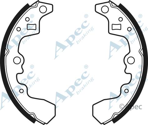 APEC SHU409 - Set saboti frana aaoparts.ro