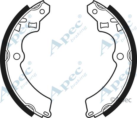 APEC SHU405 - Set saboti frana aaoparts.ro
