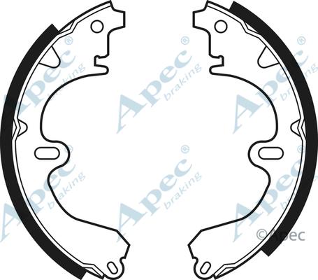 APEC SHU401 - Set saboti frana aaoparts.ro