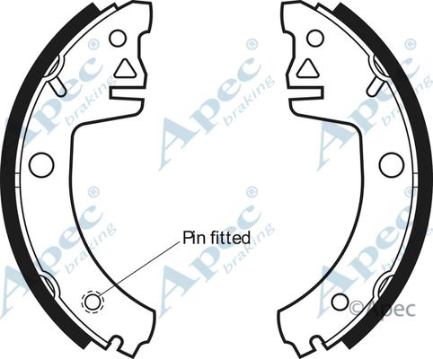 APEC SHU478 - Set saboti frana aaoparts.ro