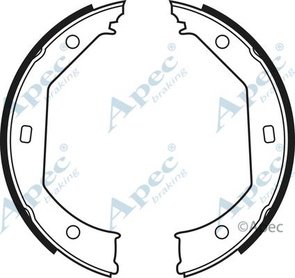 APEC SHU594 - Set saboti frana, frana de mana aaoparts.ro