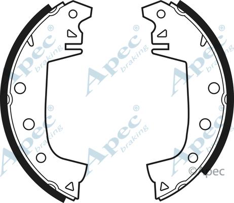 APEC SHU54 - Set saboti frana aaoparts.ro